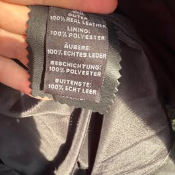 NEW Leather MOTO Jacket - Super Cute! - Picture 3 of 16